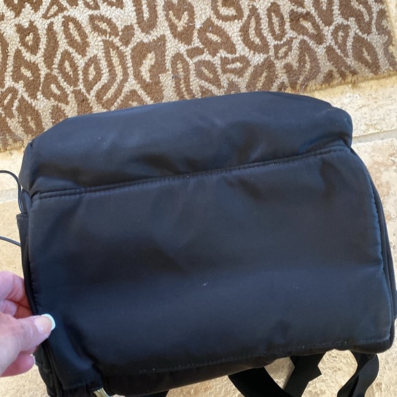 Cysili Diaper Bag Back Pack Black Canvas Nylon USB Port zipper pockets kids - Picture 3 of 13